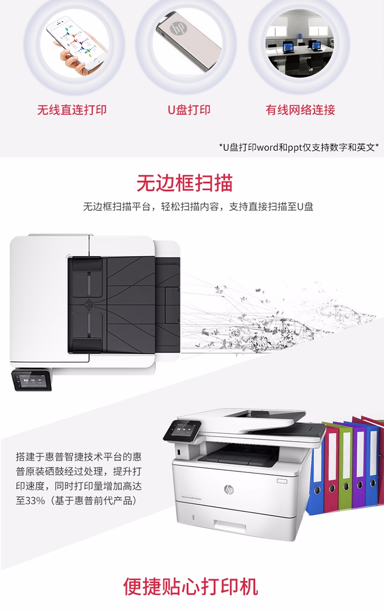 惠普 HP M427dw A4黑白激光一體機(jī)